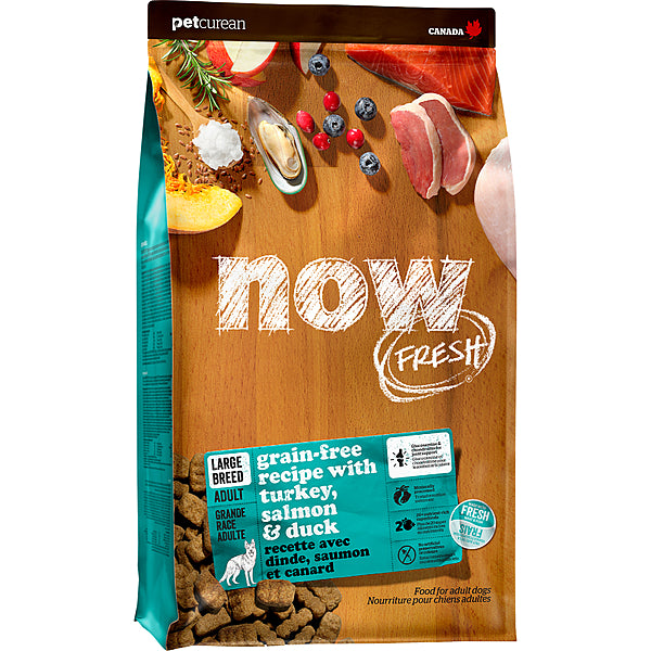 Now Fresh - Dog - Grain Free Large Breed Adult Turkey, Salmon & Duck Recipe