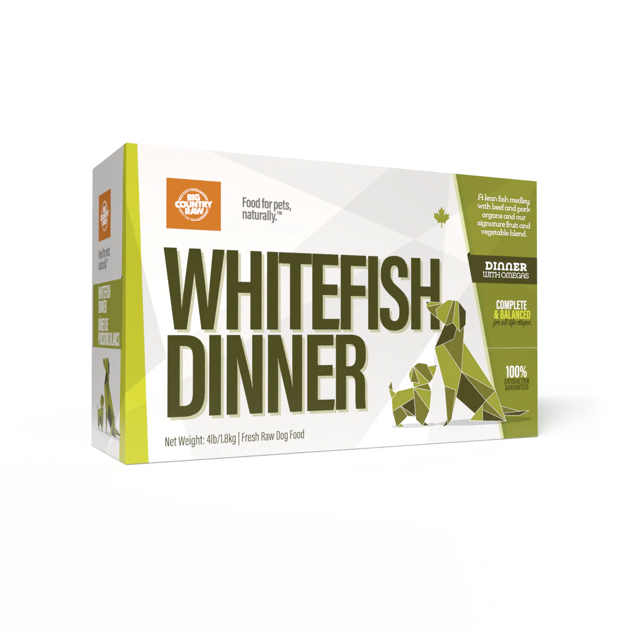Big Country Raw - Dog - White Fish Dinner Carton