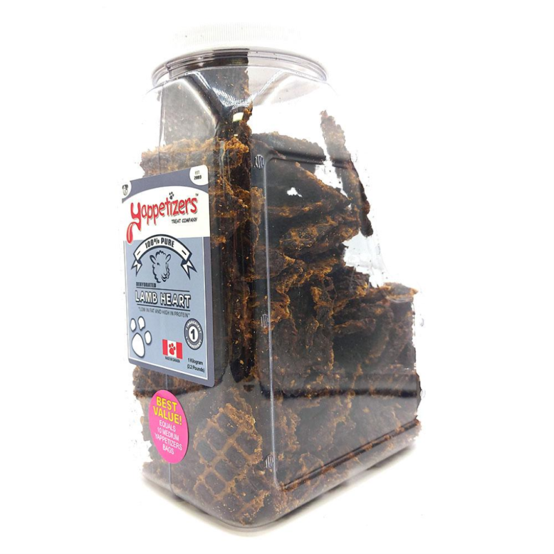 Yappetizers - Dog - Dehydrated Treats Pure Lamb Heart