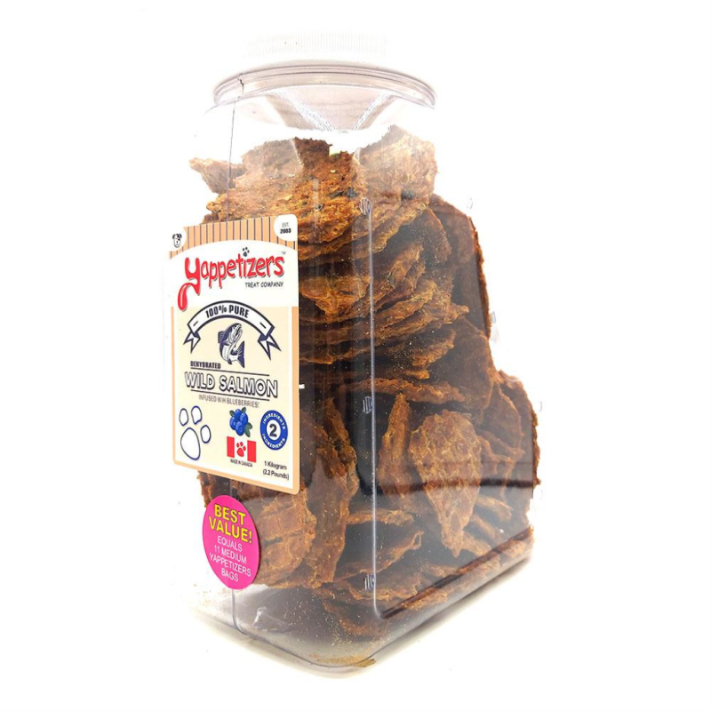Yappetizers - Dog - Dehydrated Treats Pure Salmon & Blueberries