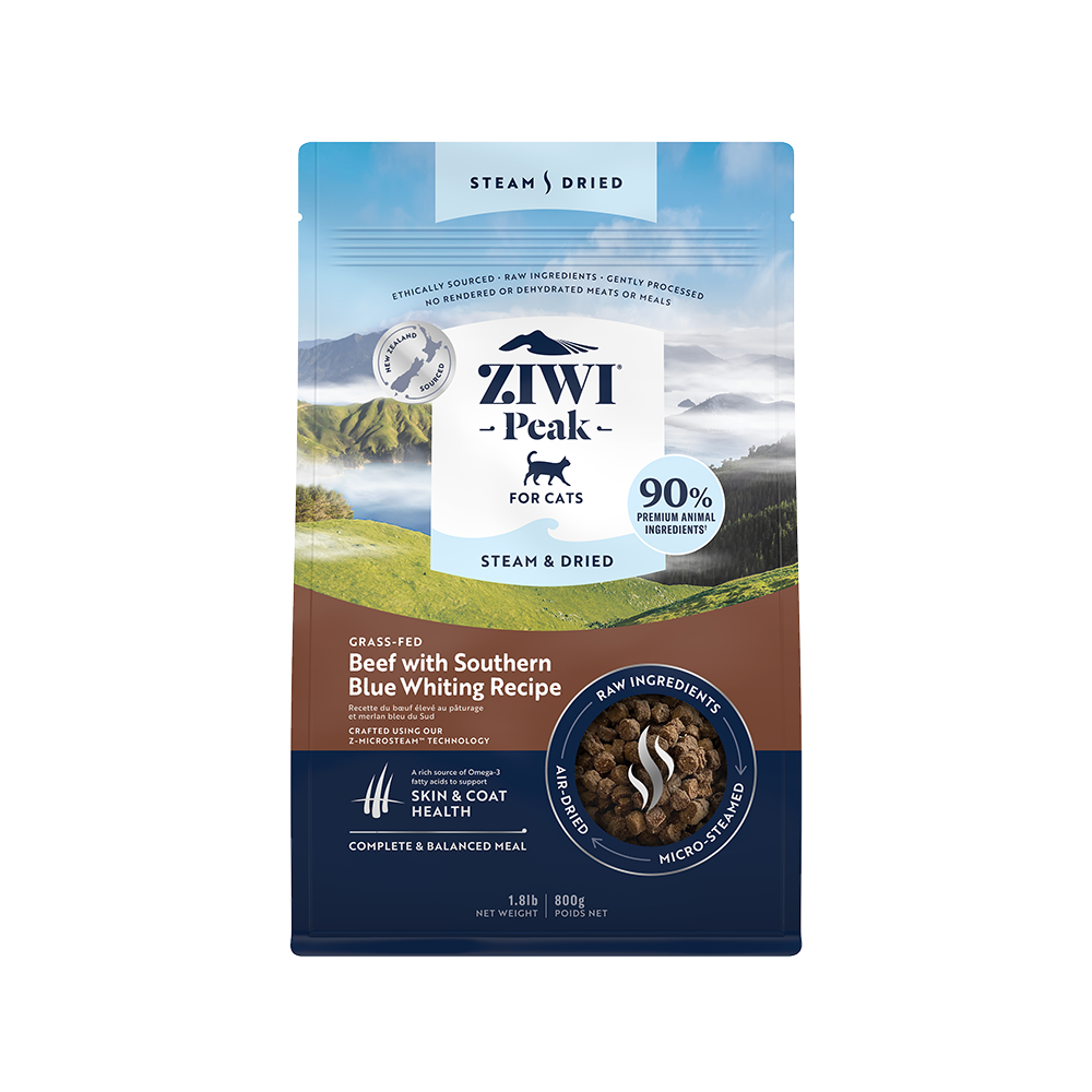 Ziwi Peak - Cat - Steam & Dried Beef & Blue Whiting