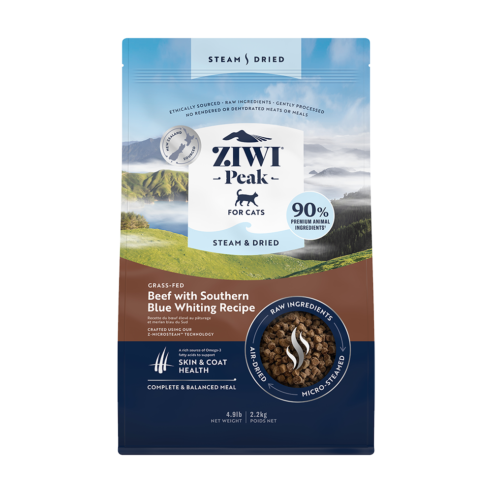 Ziwi Peak - Cat - Steam & Dried Beef & Blue Whiting