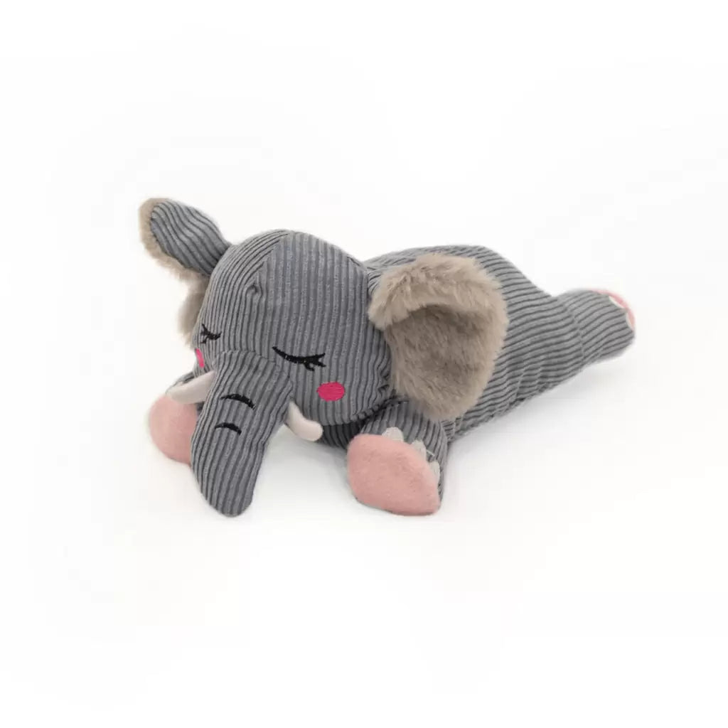 ZippyPaws - Dog - Snooziez W/ Shhhqueaker Elephant