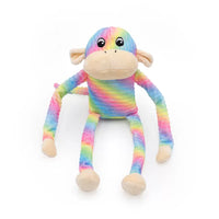 ZippyPaws - Dog - Spencer Crinkle Monkey Rainbow