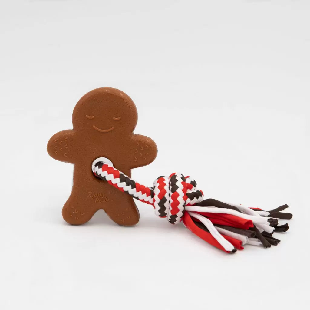 ZippyPaws - Dog - Holiday ZippyTuff Teether Gingerbread Man