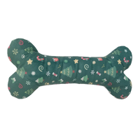 ZippyPaws - Dog - Holiday Jigglerz Green Patterned Bone