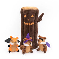 ZippyPaws - Dog - Halloween Burrow Haunted Log