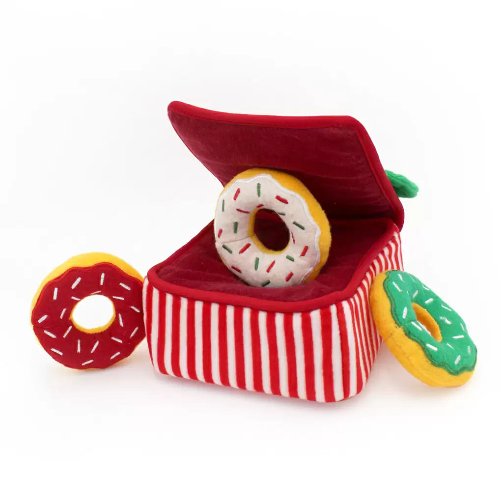 ZippyPaws - Dog - Holiday Donutz Box Burrow