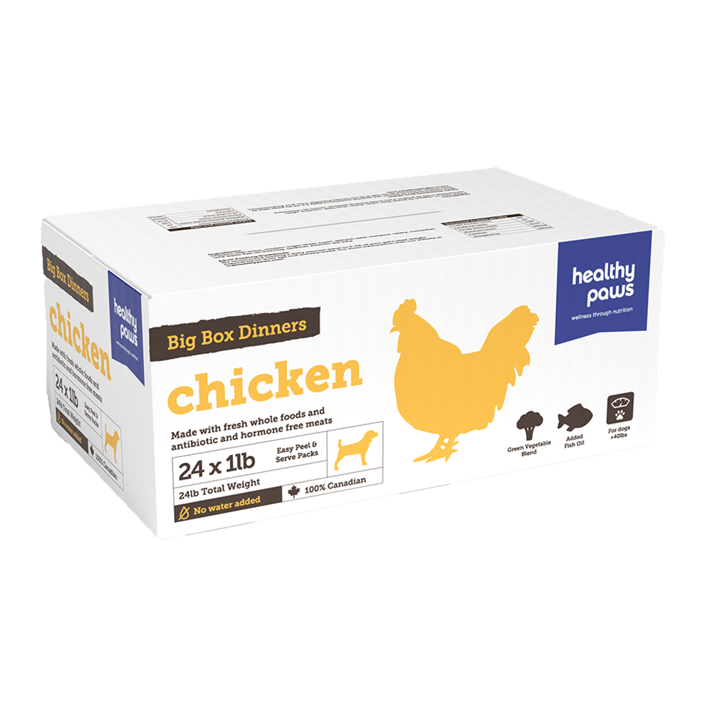 Healthy Paws - Dog - Frozen Raw Big Box Dinner Chicken