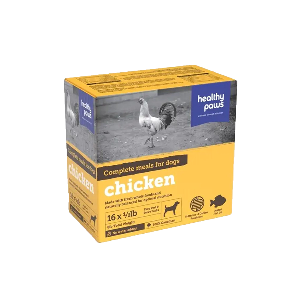 Healthy Paws - Dog - Frozen Raw Complete Dinner Chicken