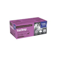 Healthy Paws - Dog - Frozen Raw Small Canine Complete Dinner Turkey