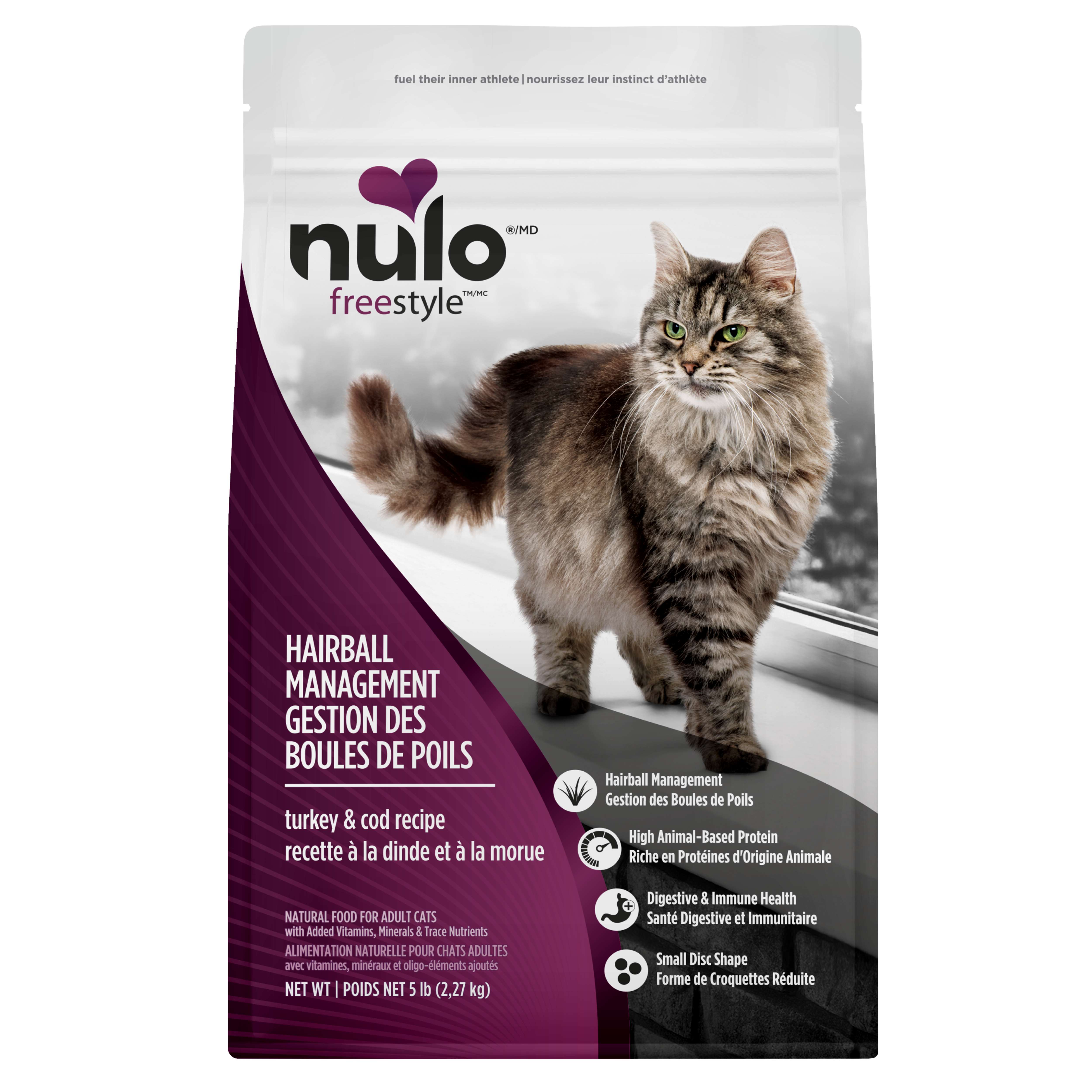 Nulo - Cat - Freestyle Hairball Management Adult Grain Free Turkey & Cod
