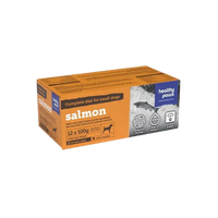 Healthy Paws - Dog - Frozen Raw Small Canine Complete Dinner Salmon