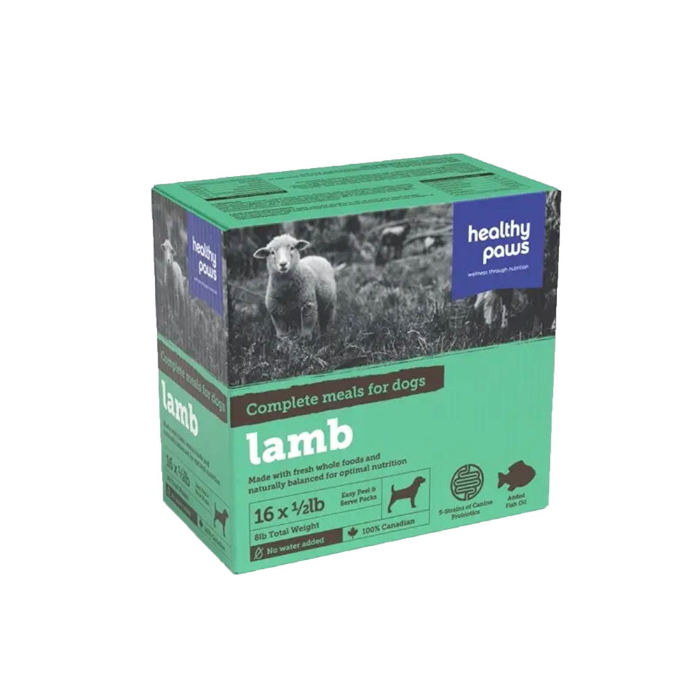Healthy Paws - Dog - Frozen Raw Complete Dinner Lamb
