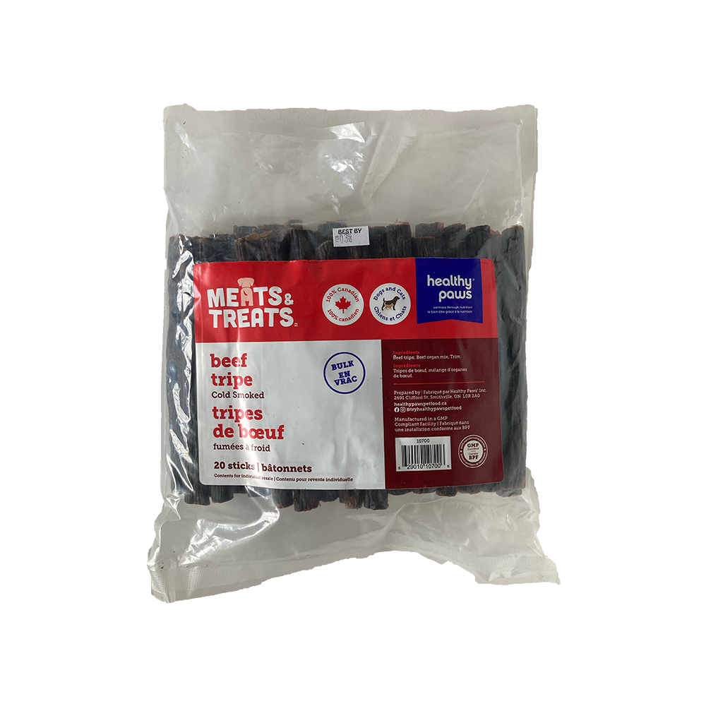 Healthy Paws - Dog - Cold Smoked Beef Tripe Sticks