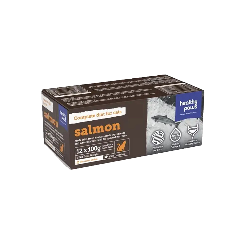 Healthy Paws - Cat - Frozen Raw Complete Dinner Salmon