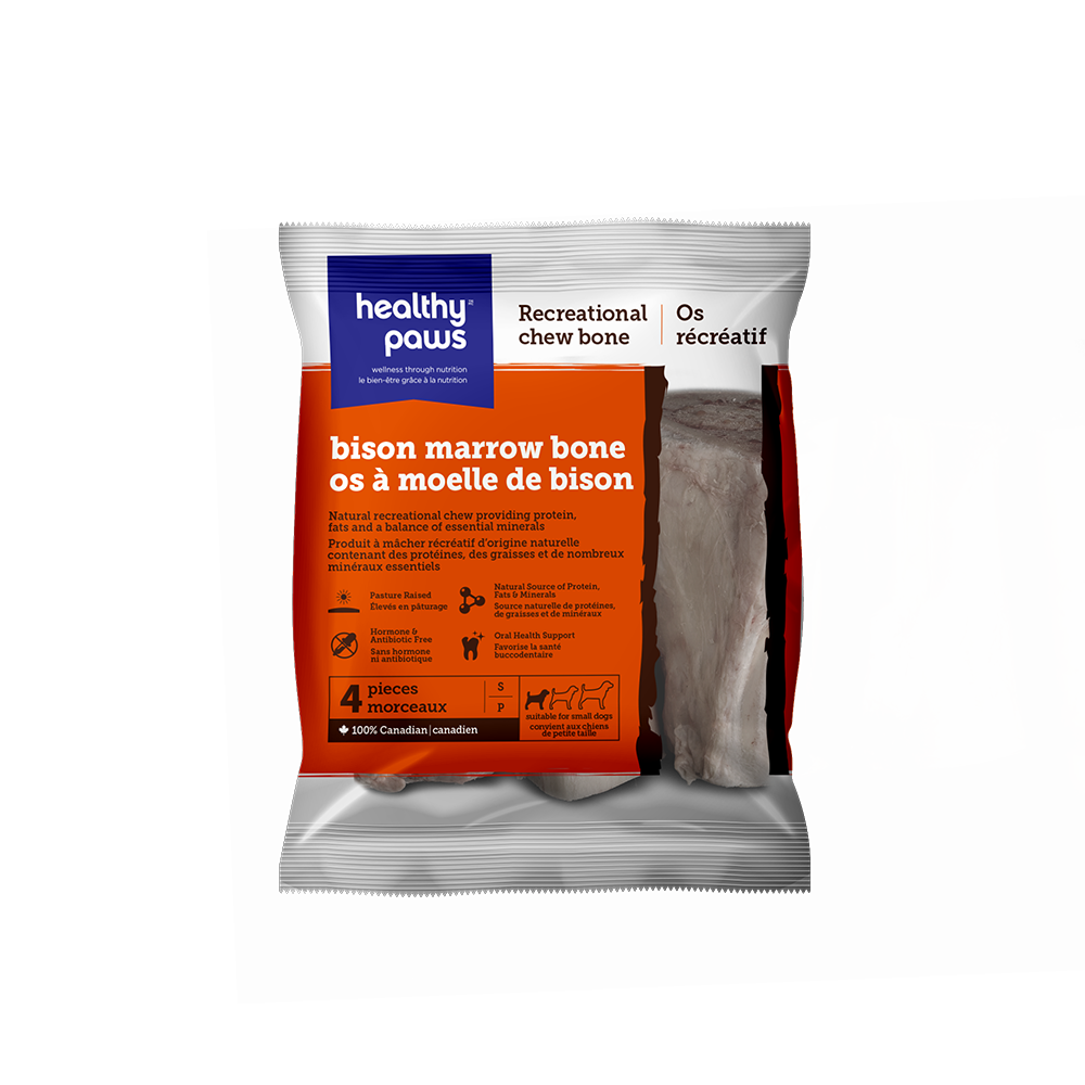 Healthy Paws - Dog - Frozen Raw Recreational Bison Marrow Bones