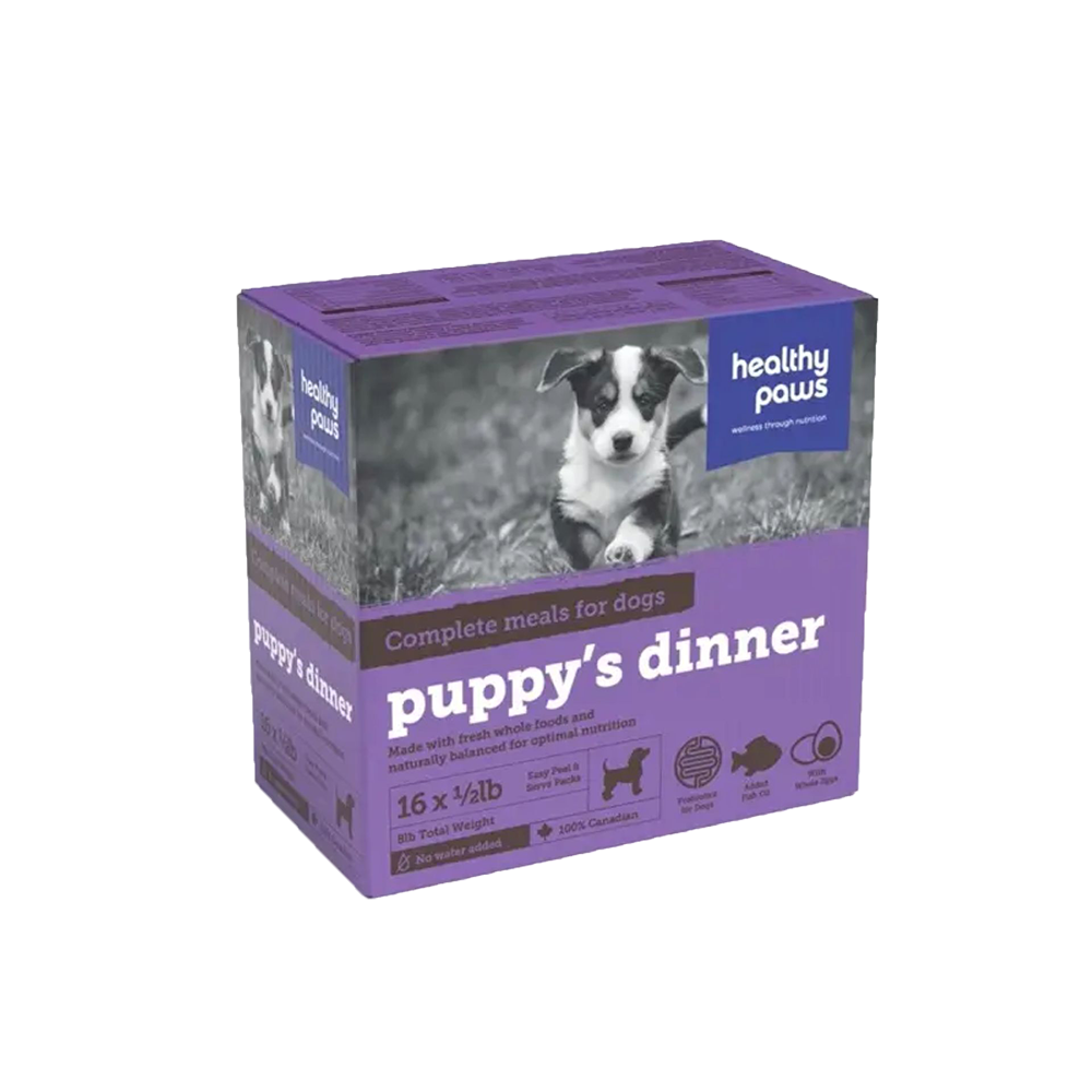 Healthy Paws - Dog - Frozen Raw Complete Dinner Puppy
