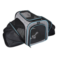 Goo-eez - Cat & Dog - Expandable Travel Carrier For Pets Grey