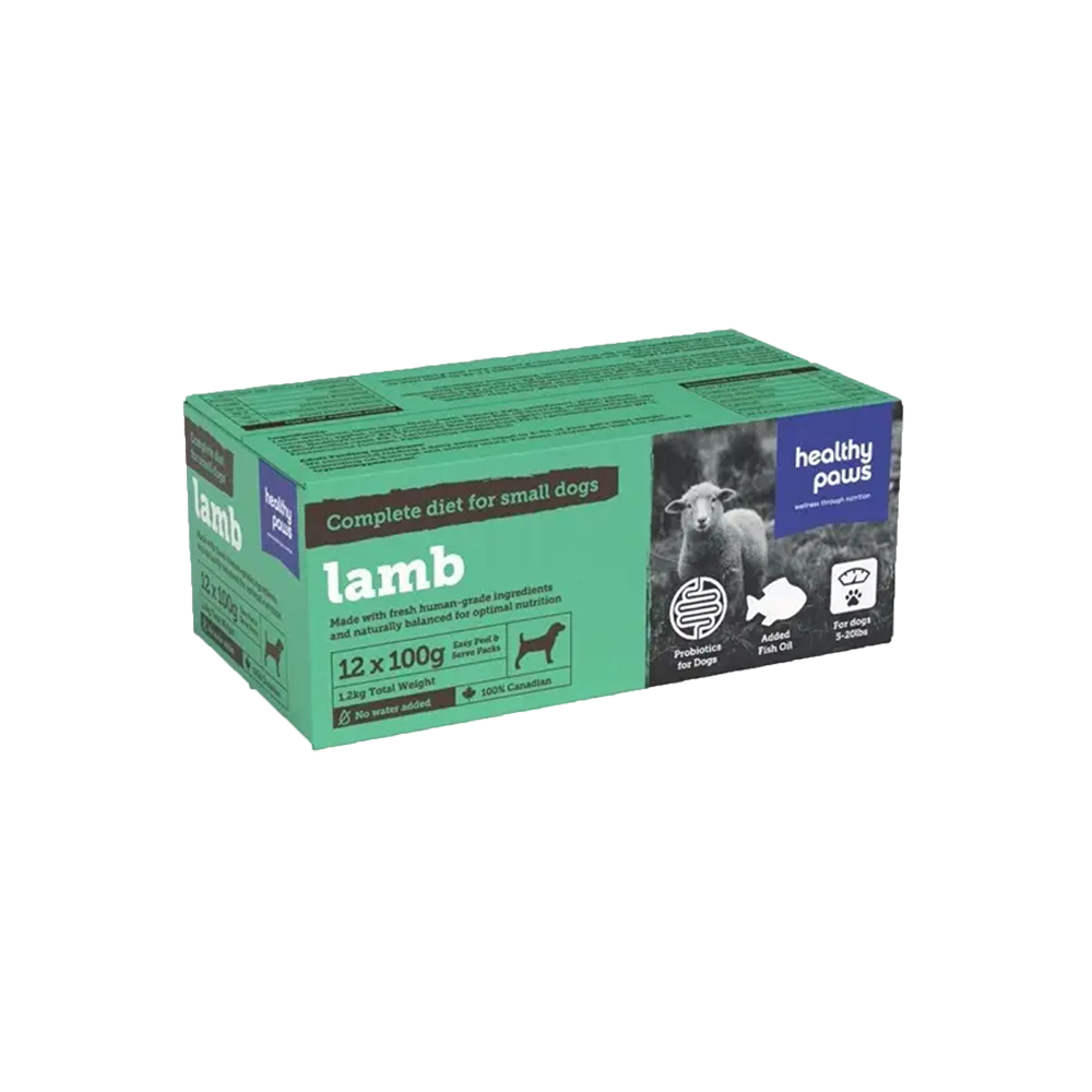 Healthy Paws - Dog - Frozen Raw Small Canine Complete Dinner Lamb