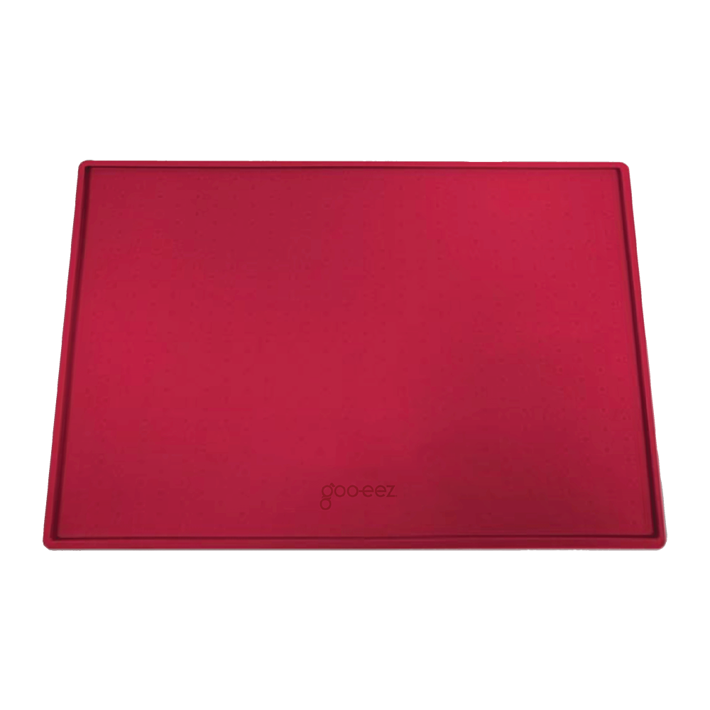 Goo-eez - Dog - Silicone Placemat W Anti-Spill Edges Burgundy