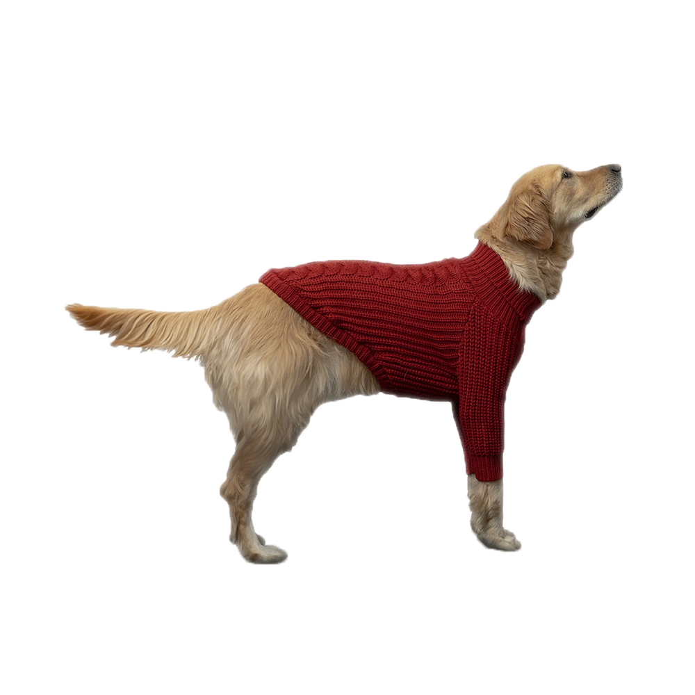 Goo-eez - Dog - Heavy Knit Sweater Red