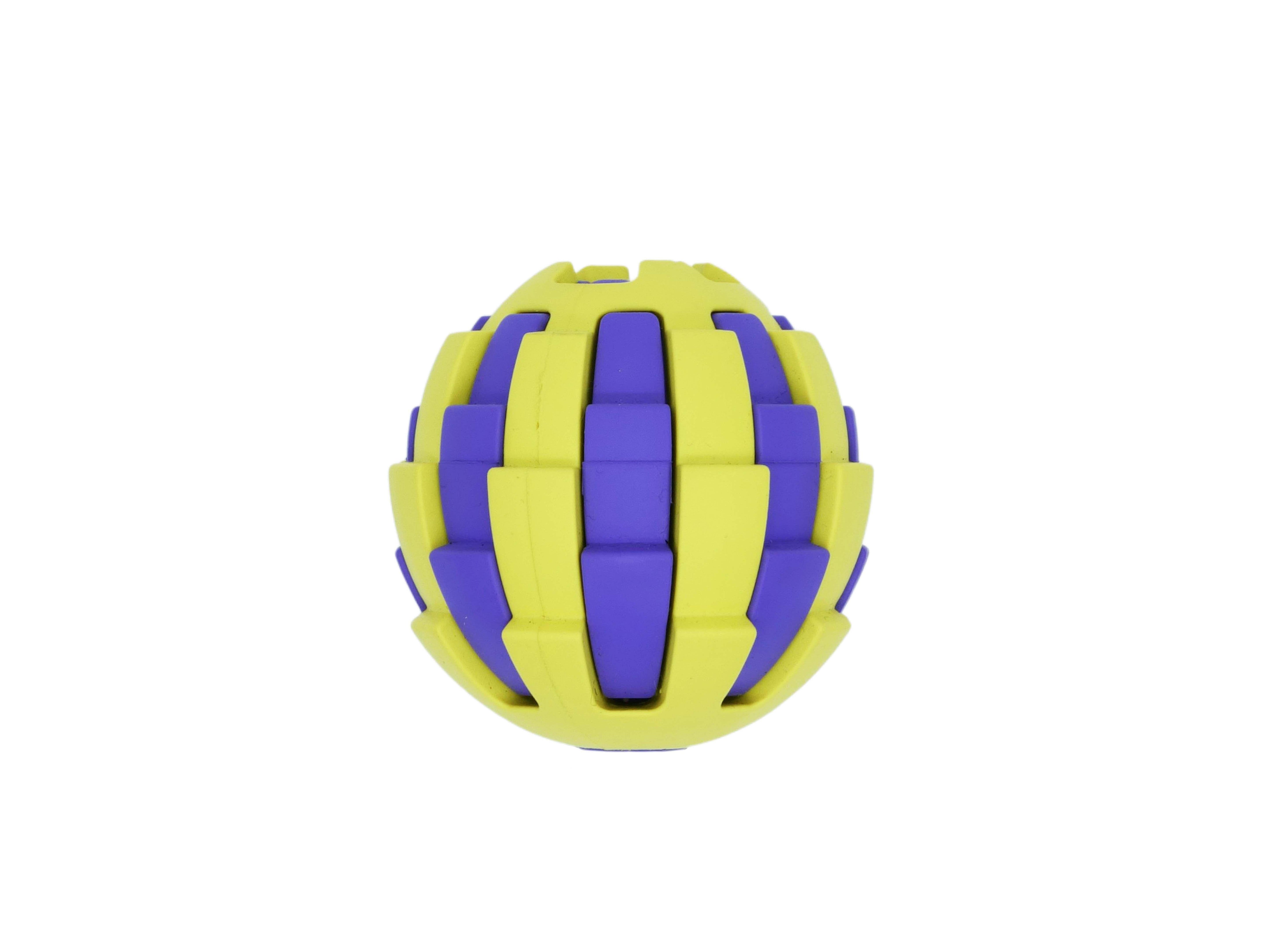 BüD'z - Dog - Rubber Toy Astro with Treat Hole Yellow