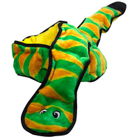Outward Hound - Dog - Invincibles Plush Toy Snake Green/Orange