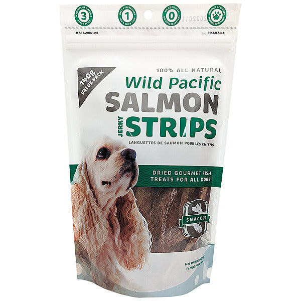Snack 21 - Dog - Jerky Strips Wild Pacific Salmon