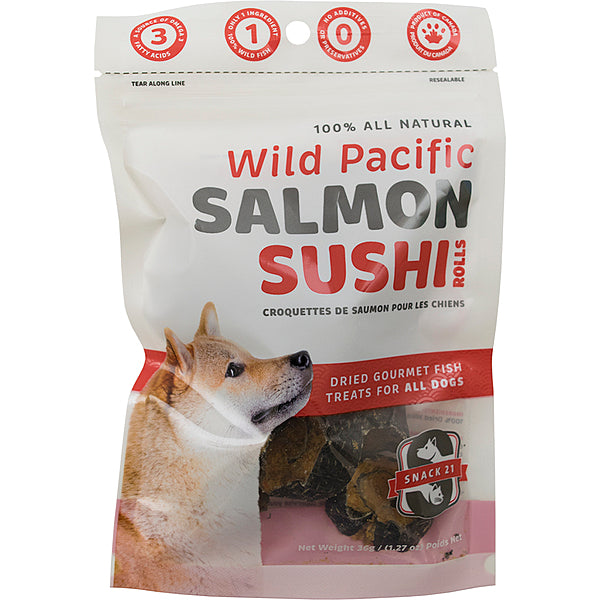 Snack 21 - Dog - Sushi Rolls Wild Pacific Salmon