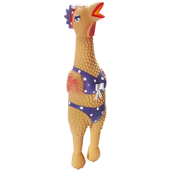 Charming Pet - Dog - Latex Rubber Squawkers Chicken Toy Henrietta