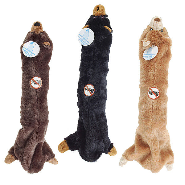 Spot - Dog - Skinneeez Stuffing Free Bottle Big Bite Bear