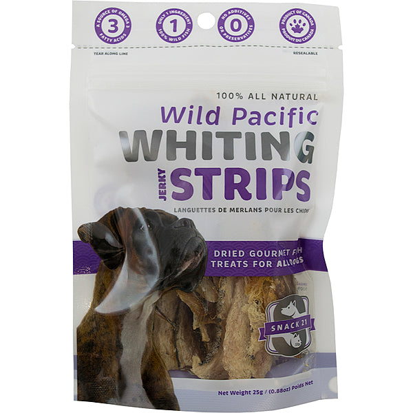 Snack 21 - Dog - Jerky Strips Wild Pacific Whiting