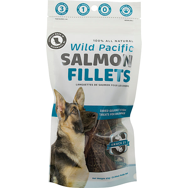 Snack 21 - Dog - Fillets Treats Wild Pacific Salmon