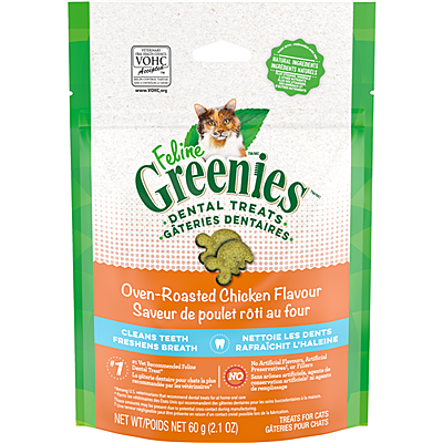 Greenies - Cat - Dental Care Treats - Oven Roasted Chicken