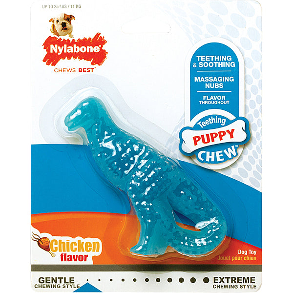 Nylabone - Dog - Puppy Chew Dental Teething Dinosaur Toy