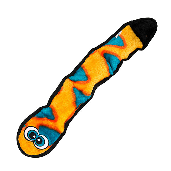 Outward Hound - Dog - Invincibles Plush Toy Snake Orange/Blue