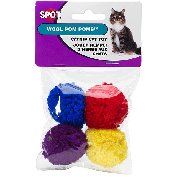 Spot - Cat - Wool Pom Poms Catnip