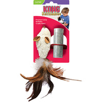 KONG - Cat - Feather Mouse with Catnip Refillable
