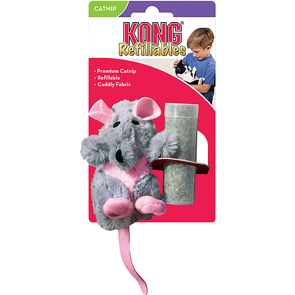 KONG - Cat - Refillable Catnip Toy Rat