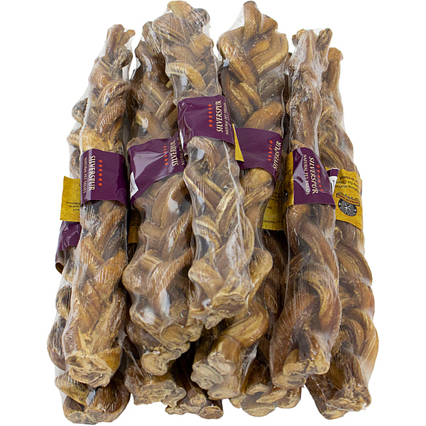 Silver Spur - Dog - Braided Bully Sticks - Buffalo 10pk