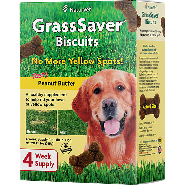 NaturVet - Dog - Grass Saver Peanut Butter Biscuits