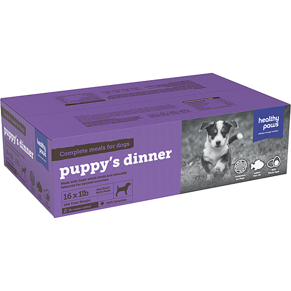 Healthy Paws - Dog - Frozen Raw Big Box Dinner Puppy
