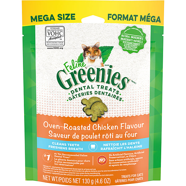 Greenies - Cat - Dental Care Treats - Oven Roasted Chicken