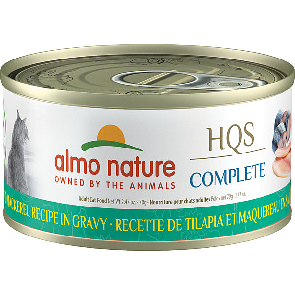 Almo Nature - Cat - HQS Complete Tilapia & Mackerel Recipe in Gravy