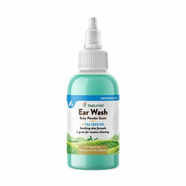 NaturVet - Dog & Cat - Ear Wash with Tea Tree Oil