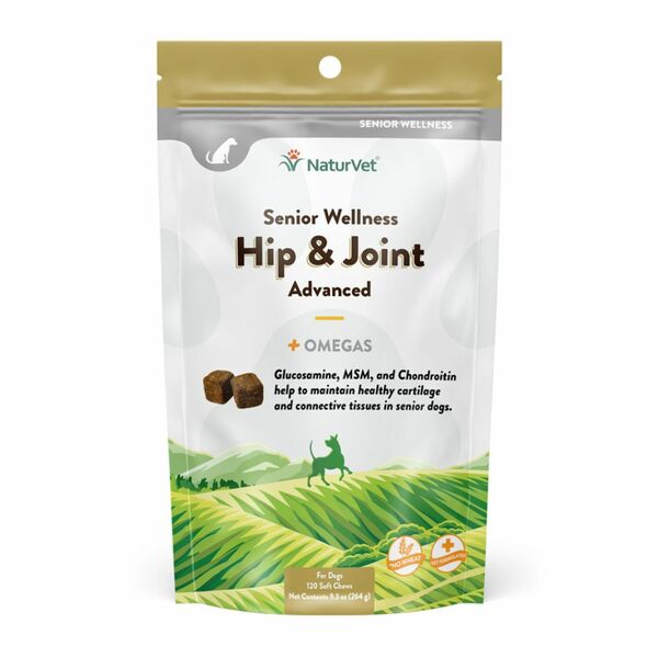 NaturVet - Dog - Senior Hip & Joint Care Plus with Bromelain & Omega3