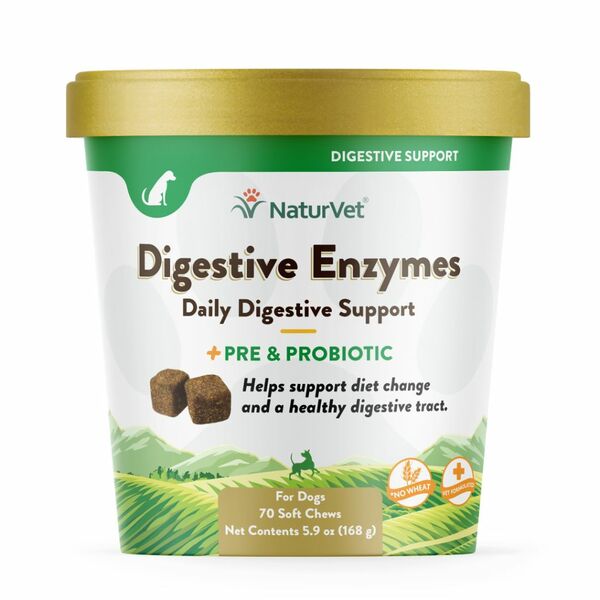 NaturVet - Dog - Digestive Enzyme Plus Probiotic Soft Chew