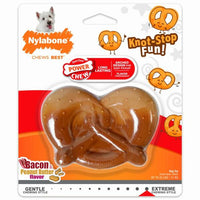Nylabone - Dog - Power Chew Pretzel Toy Bacon Peanut Butter Flavor