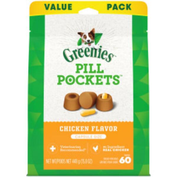 Greenies - Dog - Pill Pockets Chicken Capsule 60caps